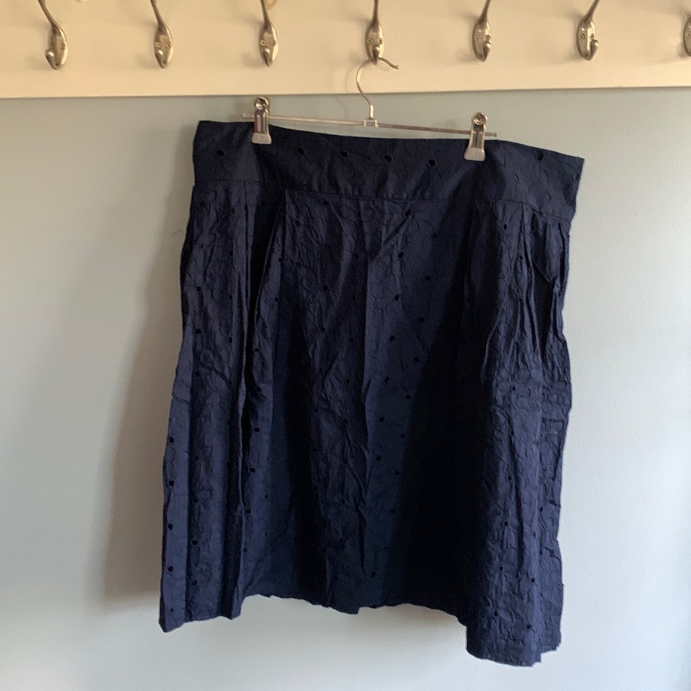 Navy lace cotton skirt Isaac Mizrahi for Target 16